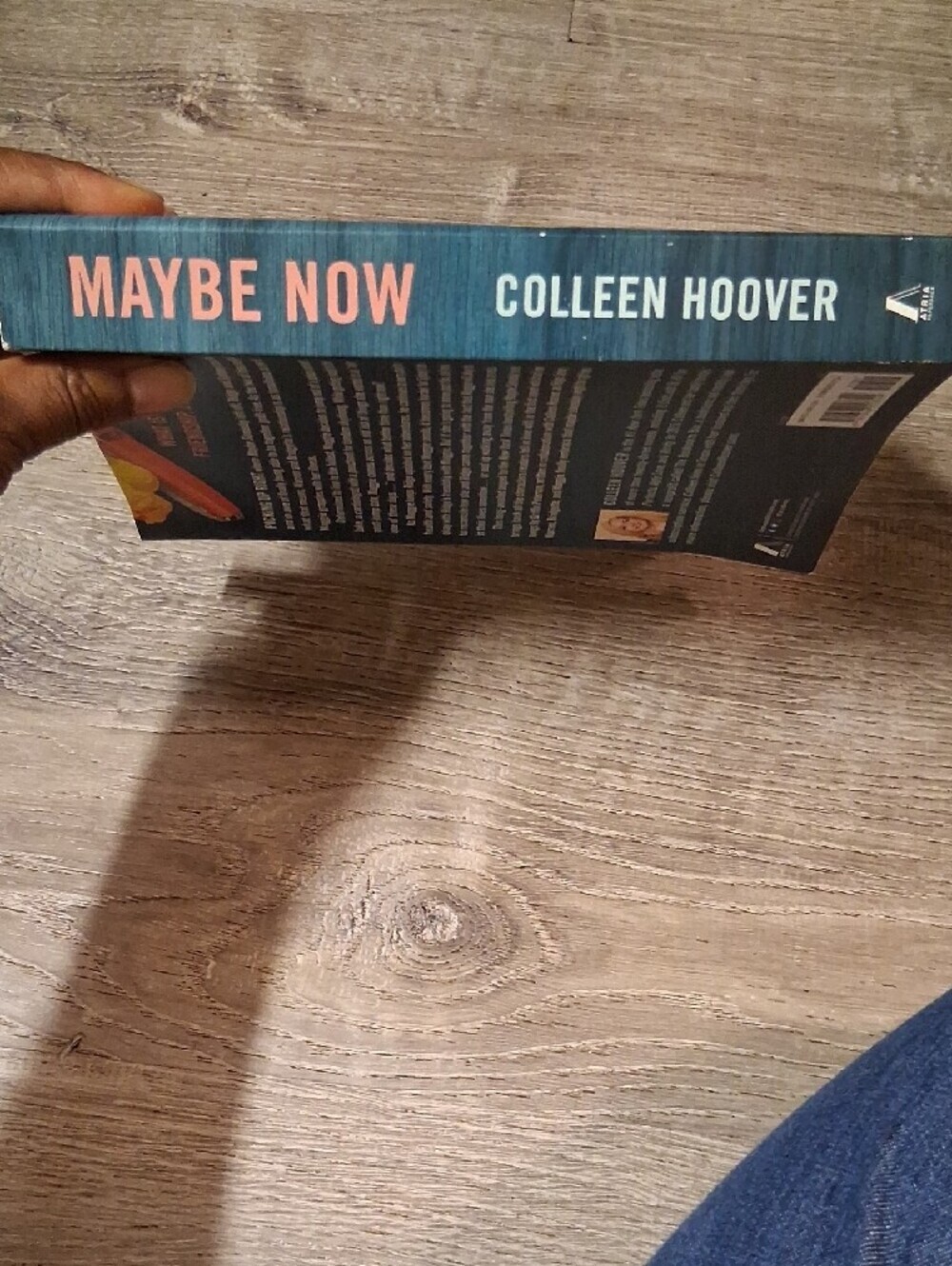 Maybe Now by Colleen Hoover - Blue Cover with Orange Accents - Picture 6 of 6